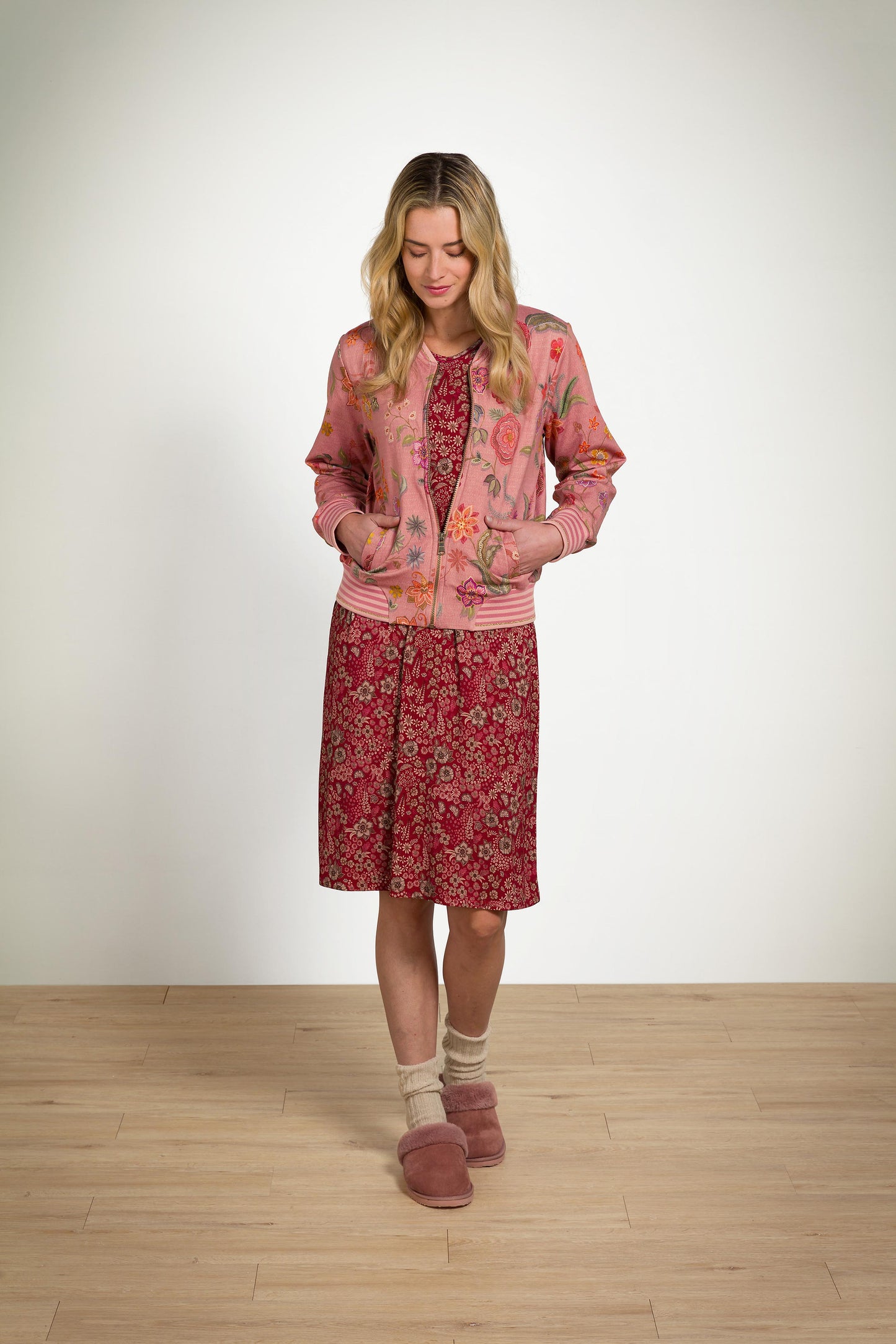 Nicos Jacket Coco Flower Coral