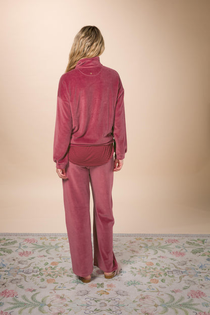 Britta Long Trousers Velvet Solid