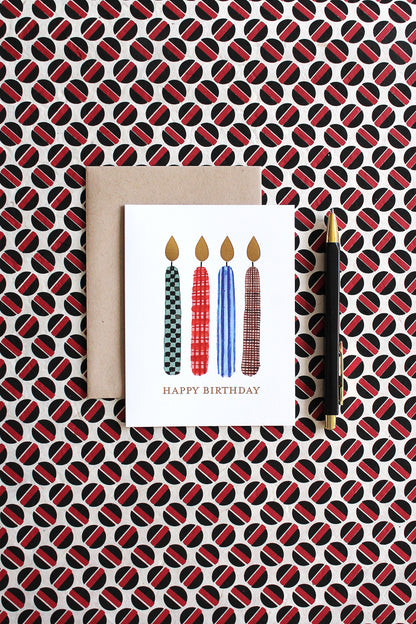 Dapper Candles Birthday Card