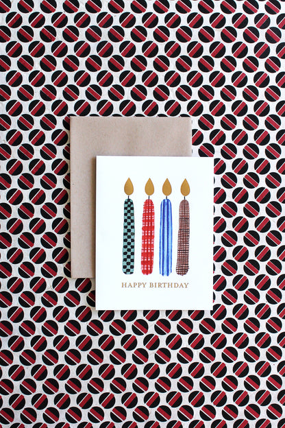 Dapper Candles Birthday Card