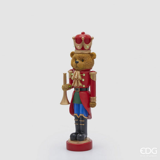 LED Nutcracker Bear With Trumpet
