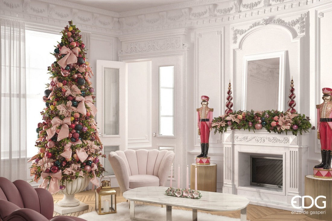 4' Nutcracker Soldier Two Tone Pink