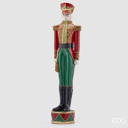 4' Nutcracker Soldier Green & Red